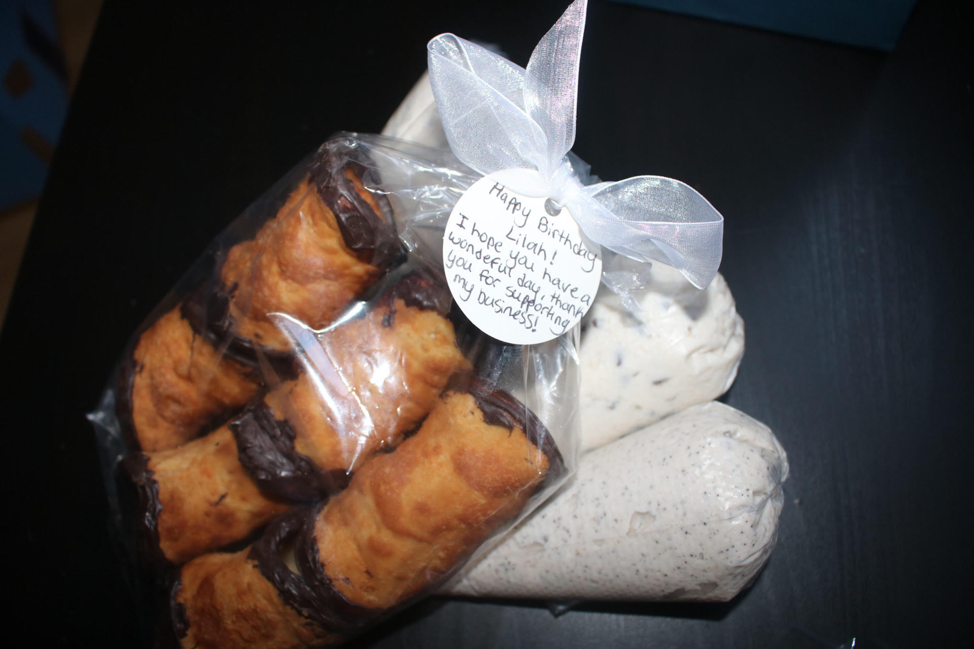 Fresh cannolis from Rosie's kitchen